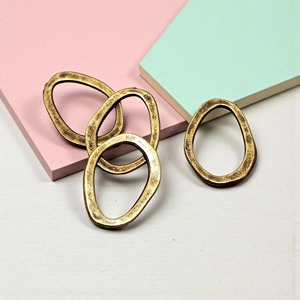 D Shape Half Round Aluminum <b>Napkin</b> Rings Stocked for <b>Wedding</b> Dinner Party Events Hotel Table Decoration - Product Image 5