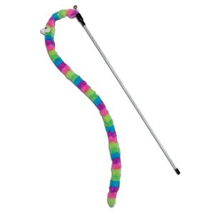 Designer Worm Tail Cat Teaser Wand Interactive Pet Movement Toy - Product Image 2
