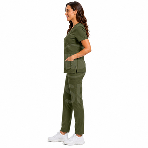 Wholesale Nurse <b>Scrub</b> Suit Hospital Uniform Medical Apparel Quick Dry Stretch Fabric Custom Healthcare <b>Scrubs</b> Bulk Order USA - Product Image 4