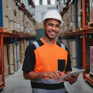 Camisetas de Trabajo de Alta Visibilidad para Hombre con Logotipo Personalizado, 100% Poliéster, Impresión UV, Antiestáticas, Impermeables, Certificación CE, OEM - Product Image 6