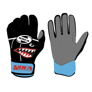 NOFA Industries Batting Gloves Blue Ambidextrous <b>Hook</b> And Loop Closure Fashionable Training Glove - Product Image 3