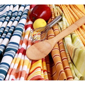 Serviettes de cuisine tissées douces pour nettoyer la verrerie essuyant la préparation de la table à manger pour les repas de famille - Product Image 1
