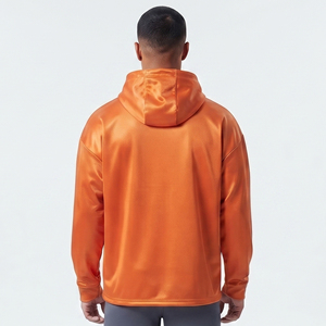 Men's <b>100</b>% <b>Polyester</b> Hoodie Zipper Sweatshirt Distressed Embroidery Hoodies Men Sports Training Zipper Hoodie Mens - Product Image 4