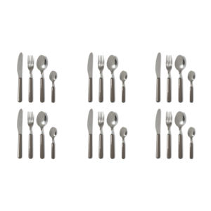 Set di Posate Excelsa 24 Pezzi in Acciaio Grigio, Servizio da Tavola Elegante - Product Image 2