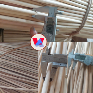 วัสดุหวายแท้ทรงกลม ทนทาน สำหรับงานหัตถกรรม ทำโคมไฟ ชิ้นส่วนทำร่มเงา งานสานจากเวียดนาม ขนาด 4 มม. 5 มม. - Product Image 2