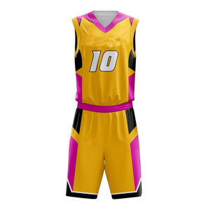Conjunto de Uniforme de Baloncesto Personalizado de Última Tendencia, Transpirable, de Secado Rápido, con Certificación BSCI, Pantalones Cortos y Camiseta de Tallas Grandes con Logotipo del Equipo - Product Image 1