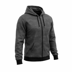 Sweat à capuche zippé uni pour homme 2026 – Vente en gros de sweats à capuche zippés en molleton de coton épais – Sweat à capuche personnalisé pour homme – Sweat à capuche zippé intégral oversize pour homme - Product Image 4