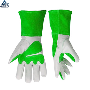 Guantes de Soldadura de Cuero Vacuno de Primera Calidad, Guantes de Soldador de Cuero Suave Antidesgaste, Guantes de Seguridad para Trabajo Industrial, Protección para las Manos - Product Image 2