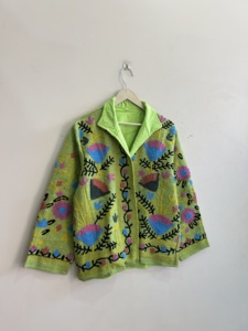 Assorted Colors Of Embroidered Handmade Suzani Velvet <b>Jacket</b> For Women Gift For Her - Product Image 3