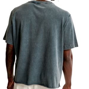 เสื้อยืดผู้ชายแบบลำลองซักกรดทำจากผ้าฝ้ายออกแบบได้ตามต้องการ - Product Image 5