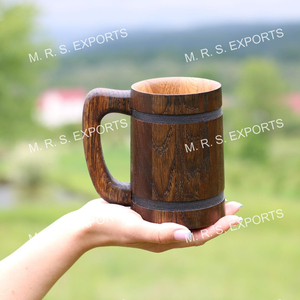 Jarra de Cerveza Vikinga de Madera, Jarra Medieval para Cerveza, Hecha a Mano, Apta para Alimentos, a Prueba de Fugas, Regalo de Fantasía, Venta al Por Mayor, Fabricante - Product Image 2