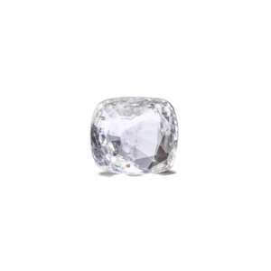 Loose 6.55 Carat Oval Cut White Sapphire Gemstone for Fine Jewelry 10x12mm - Product Image 1