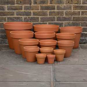 Macetas de Terracota Roja Personalizadas con Logotipo, Macetas de Cerámica para Plantas con Drenaje - Product Image 3