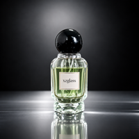 Flacon de parfum personnalisé 50 ml, forme unique, impression de logo sur le flacon, couleur personnalisable, base épaisse