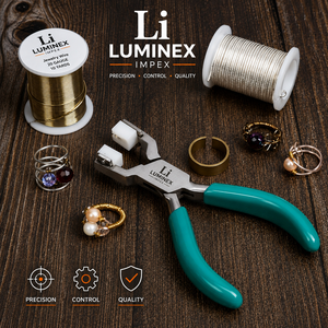 LUMINEX IMPEX LUB=113 <b>Long</b> <b>Nose</b> Stainless Steel Lightweight Smooth Work Jewelry Making Polishing Pliers for Bracelet Making DIY - Product Image 1