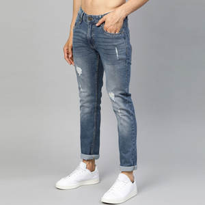 Pantalones Vaqueros Casuales Lavados de Mezclilla para Hombre, Color Personalizado, Corte Recto, Oversize, Utilitarios, Multibolsillos, Tejido Grueso para Invierno - Product Image 2