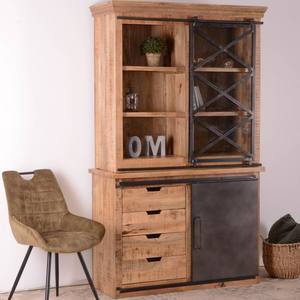 Aparador Vandana Autumn Comfort pequeño de metal y madera maciza de mango con diseño distintivo - Product Image 3