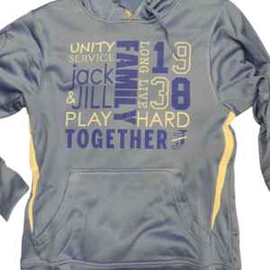 Sweat à capuche Jack and Jill avec motif Unity Play Hard Together, confortable et élégant, pour unisexe - Product Image 3