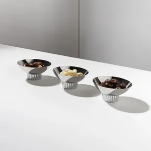 Trendy Premium Ceramic Bowl Plant Eco-Friendly American Style Luxury Decorative Bowl for <b>Interior</b> <b>Accessories</b> Styling Display - Product Image 2