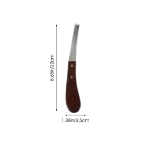 Cortauñas compacto con cuchillas de acero inoxidable, mango de madera, junta reforzada, agarre fuerte, cuchillo para reparar pezuñas, suministros para el cuidado de caballos - Product Image 6