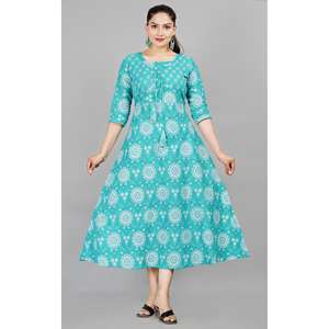 AARTI FASHION Ensemble Salwar Décontracté Col Rond Manches Trois-Quarts Ceinture à Nouer Silhouette Ample Respirant Taille Naturelle Usage Quotidien - Product Image 4