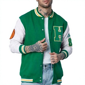 Chaqueta Colegial de Lana Varsity 2026 de Primera Calidad al por Mayor para Hombre, Chaqueta Bomber de Cuero Transpirable de Alta Calidad - Product Image 1