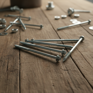 Class 4.8 & 6.8 Zinc Plated Carbon Steel Hex Head Partial Thread Lag <b>Screws</b> M6-M12 Metric/Inch DIN/ANSI Standard PDC - Product Image 1