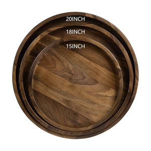 Plateau en bois le plus vendu pour décorations créatives de table basse et unité de distribution d'accessoires raffinés pour hôtels de luxe - Product Image 1