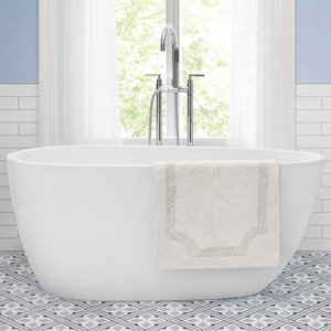 พรมอาบน้ำแบบกลับด้านได้ ซุปเปอร์ซับน้ำ ผลิตจากผ้าฝ้ายทัฟท์นุ่ม ซักเครื่องได้ เหมาะสำหรับใช้ในบ้านและโรงแรม - Product Image 1