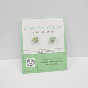 Natural Raw Gemstone Birthstone Bohemia Style Women's <b>Stud</b> <b>Earrings</b> 18K Gold Plated <b>Amethyst</b> Aquamarine Gift Jewelry - Product Image 5