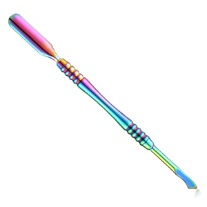 Ensemble de coupe-ongles en acrylique 4 en 1 et pousse-cuticules, outil de soin des ongles, ensemble de coupe-ongles en acier inoxydable, finition arc-en-ciel - Product Image 4