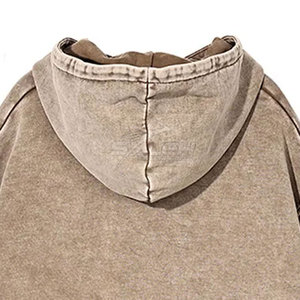 Low MOQ Acid Wash <b>Hoodie</b> With Premium Cotton Blend <b>Soft</b> Feel And Front Pocket For Daily Comfort - Product Image 4