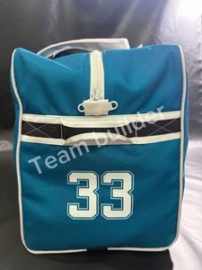 Sac de voyage multifonctionnel imperméable en nylon/polyester pour équipement de hockey sur glace avec logo et taille personnalisables - Product Image 3