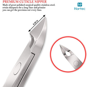 Coupe-cuticules en acier inoxydable durable à forte adhérence, ouverture large, lame tranchante, pour manucure et pédicure, soin des ongles des mains et des pieds - Product Image 5