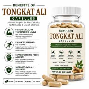 Cápsulas de Extracto de Tongkat Ali 100% Puro, Grado Alimenticio, Suministro al por Mayor de Marca Privada, Apoya el Equilibrio Nutricional y la Energía - Product Image 6