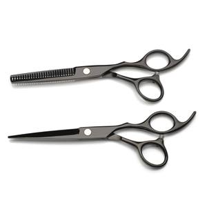 Low MOQ Customized Hair <b>Barber</b> Scissors Titanium Coating Cutting Hair Scissors <b>Set</b> Professional Hairdressing Scissors - Product Image 4