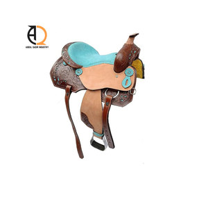 Ensemble complet de selle anglaise pour cheval, équipement d'équitation en cuir - Product Image 6