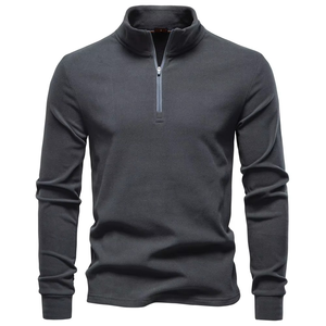 Nouveau Pull Décontracté Homme 2026 en Softshell Coupe-Vent à Col Montant, Manches Longues, Demi-Zip, Respirant, Chaud et Anti-UV - Product Image 6