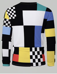 TRIBON SPORTS <b>Men's</b> <b>Striped</b> Pattern <b>Long</b> <b>Sleeve</b> Knitted Casual <b>Shirt</b> Neck Full <b>Sleeve</b> Spring Fashion 100% Cotton Anti-Shrink - Product Image 6
