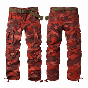 Custom Camouflage Clothing Manufacturer Cargo Pants Premium Quality Multi Pocket Cotton Polyester Style Outdoor Casual <b>Trousers</b> - Product Image 3