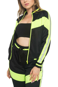 Nuevo Conjunto Deportivo Casual con Capucha para Mujer, Chaqueta con Cremallera y Pantalones con Bloques de Color, Logotipo Personalizado - Product Image 6
