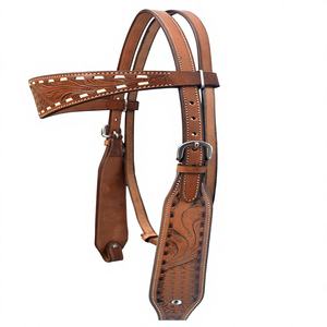 Bridon en cuir occidental de haute qualité, style western, couleur marron, sculpté à la main, fabriqué par un exportateur 501 - Product Image 1