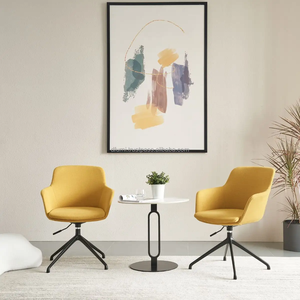 Exportateur certifié OEM/ODM disponible, chaise de loisirs minimaliste moderne en mousse moulée 3LC9830 avec tissu extensible/PVC - Product Image 1