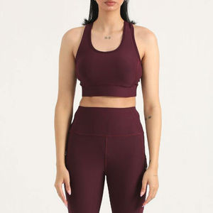 Ensemble de yoga 2 pièces pour femmes, en spandex/polyester, séchage rapide, extensible, respirant, antibactérien, léger, taille haute - Product Image 5