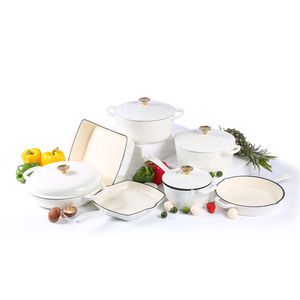 Cacerola poco profunda para uso diario en la cocina, cacerola poco profunda de gran capacidad, cacerola poco profunda para horno y microondas - Product Image 6