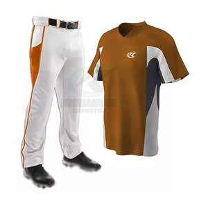 New Arrival KHIMASHAM INDUSTRY Men's Breathable Customized High Quality Sports Wear 100% Polyester Fabric Baseball Uniform Best - Product Image 2