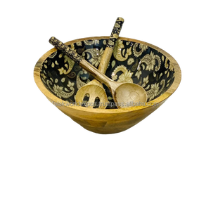 Handmade Customized Design Enamel Print Salad Bowl Quality Dinnerware <b>for</b> Food Serving Cheap Bulk <b>Sale</b> Packaged in Cartons FWE - Product Image 2