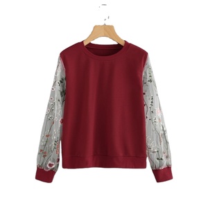 Personnalisé Sweat-shirt à manches longues transparent brodé super doux pour femmes Sweat-shirt surdimensionné confortable pour femmes - Product Image 1