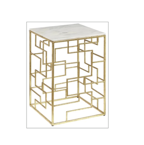 Ensemble de tables basses rondes modernes avec structure en acier inoxydable et design écologique pour salon - Product Image 1