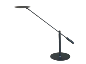 Minimalist Adjustable Metal Table Lamp <b>Black</b> Round <b>Shade</b> LED 3000K Warm White E27 AC 220V Living Room <b>Lighting</b> - Product Image 1